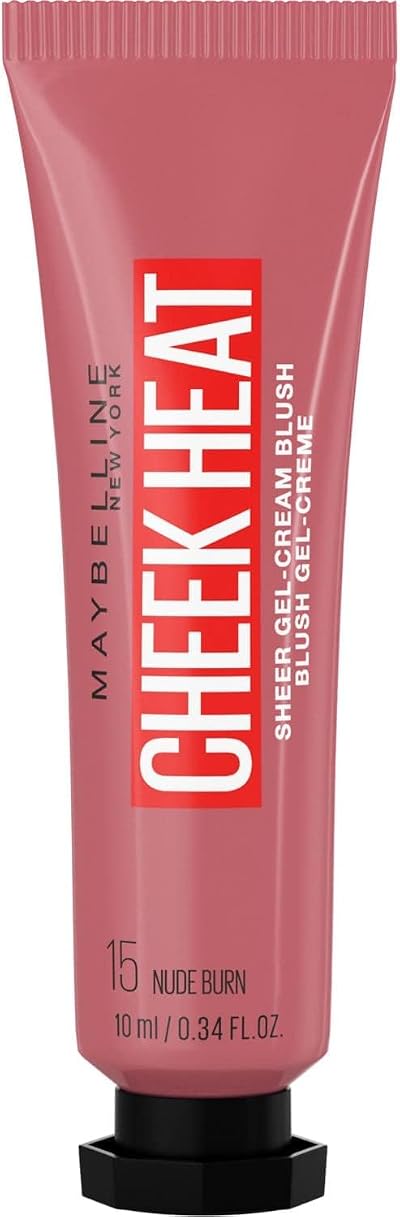 Maybelline Cheek Heat Water Infused Gel Blusher Nude Burn 10 ml Pack of 6