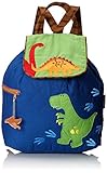 Stephen Joseph Quilted Backpack, Dino - Blue