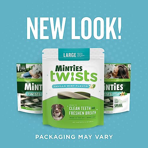 Minties Twists VetIQ Dog Dental Bone Treats, Dental Chews for Tiny
