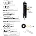 TIKROUND 3 Pair Hands Pendulum Type Movement Step Clock Accessory Quartz DIY Movement Kits,1/2 Inch Maximum Dial Thickness, 9/10 Inch Total Shaft Length.