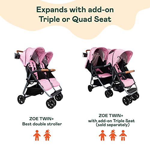 zoe double stroller tandem