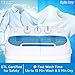 Best Choice Products Portable Compact Mini Twin Tub Laundry Washing Machine and Spin Cycle Dryer w/Hose, 13lbs Load Capacity, Built-In Drain - White/Light Blue