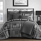 Comfy Bedding Square Pattern Jacquard 5-piece Comforter Set (Queen)