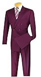 VINCI Wool Feel 6 Button Double Breasted Solid