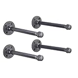 PIPE DECOR Industrial Pipe Shelf Brackets, 12