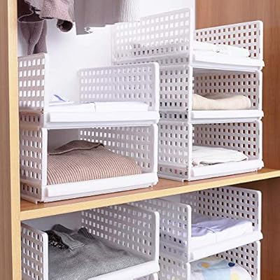 Caja de almacenaje., plástico, Blanco-2, 40*30*18cm: Amazon.es: Hogar