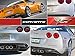 Black Rear Bumper Letters for Chevrolet Corvette C6 2005 2006 2007 2008 2009 2010 2011 2012 Letter Inserts Not Decals