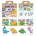 Kangaroo Dinosaur Valentines Day Cards with Envelopes & Stickers, Party Favor Bulk Toys, Valentines Day Greeting Cards, Gifts for Kids, Exchange Gift Card for Kids School, Classroom Toy (Pack of 28)