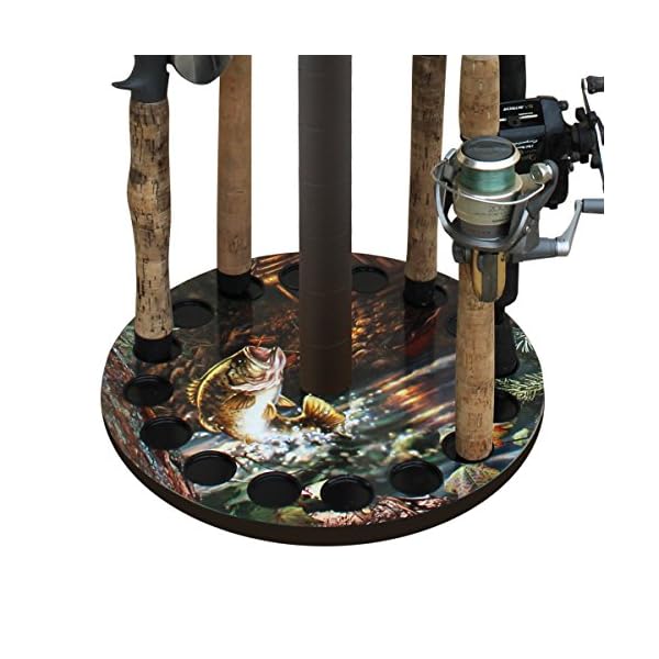 Rush-Creek-Creations-Bass-Round-16-Fishing-Rod-Storage-Rack