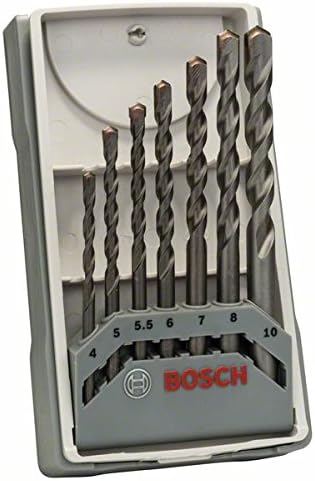 Bosch Professional 7-Piece CYL-3 Drill Bit Set (for Concrete diameter 4/5/5.5/7/8/10 mm, Accessories Rotary Impact Drills)