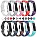 Konikit For Fitbit Alta HR and Alta Bands, Soft Adjustable Replacement Band Accessory with Secure Watch Clasps for Fitbit Alta and Alta HR, Pack of 10