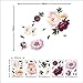 HAOKHOME Large Peony Flowers Wall Sticker for Nursery Bedroom Living Room Wall Decor
