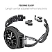 Supoix Compatible for Samsung Galaxy Watch 7/6/5/4 40mm 44mm/Galaxy Watch FE 2024/Galaxy 3 41mm/Galaxy Watch 42mm Band, 2 Pack 20mm Women Jewelry Bling Replacement Strap Compatible for Active 2 Watch Band (Black)