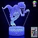 3D Night Light for Kids Baby Dinosaur Lamp with Smart Touch Remote Control USB & Battery Powered Night Lights Jurassic Dinosaur Toy Birthday Party Gift(Tyrannosaurus Rex) 