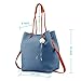 Oct17 Fashion Tassel buckets Tote Handbag, Women Messenger Hobos Shoulder Bags, Crossbody Satchel Bag - Blue