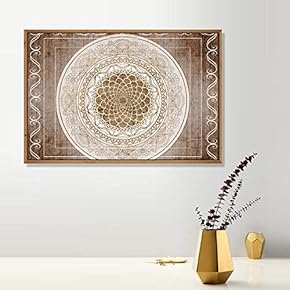 Framed for Living Room Bedroom Flower Pattern for