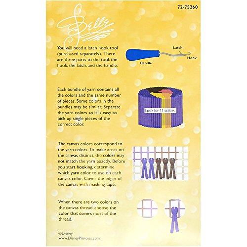 Dimensions Needlecrafts Disney Belle Latch Hook Kit