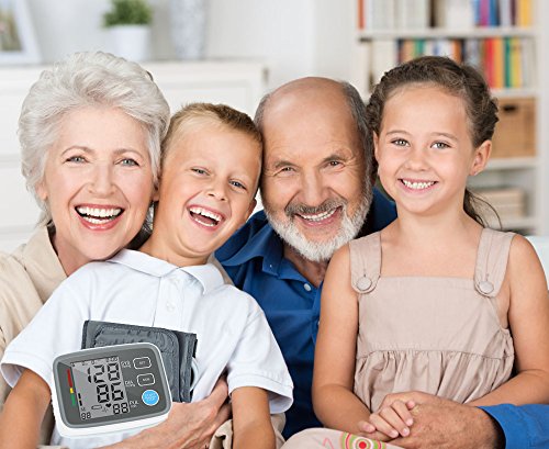 Blood Pressure Monitor, AlphaMed Upper Arm BP Monitor Blood Pressure Cuff with Memory Storage Pulse Diastolic Systolic Measurement and Large Screen Displaying - Thumbnail 6