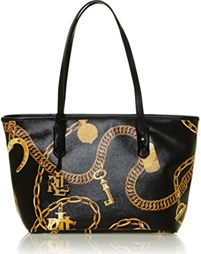 LAUREN by Ralph Lauren Halstead Classic Tote (Black)
