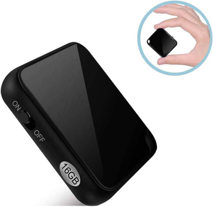 Voice Recorder, TDW 16GB Mini Voice Activated Recorder with Playback, Ultra Small Audio Recorder w/USB Rechargeable, 50 Hours Long Time Recording, Ideal for Lectures, Meetings, Interviews