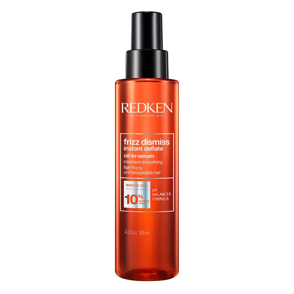 REDKEN Hair Oil-In-Serum, Babassu Oil, Smooths Hair, Lightweight, Frizz Dismiss Instant Deflate, 125 ml