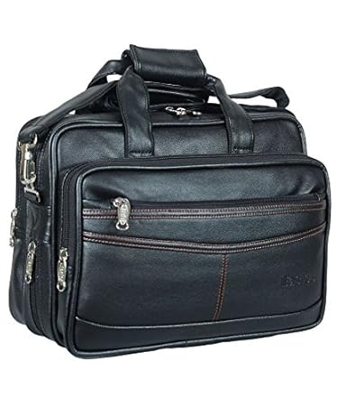 Easies Synthetic 16 Black Laptop Briefcase