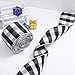 URATOT Christmas Gift Wrapping Plaid Burlap Ribbon Christmas Gingham Wired Ribbon for Christmas Tree Crafts Decoration, Floral Bows Craft