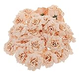 MagiDeal Artificial Faux Silk Stapelia Flower Heads Bulk Home Party Decor Apricot Pack of 50
