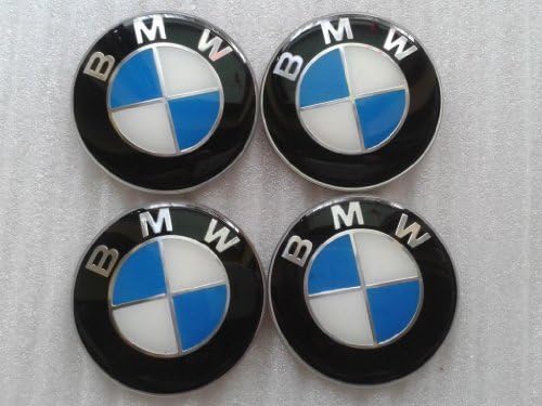 BMW 2.5" / 65mm Blue Emblem Wheel Center Hub Cap Sticker Set of 4 E46 E39 E38 E90 E60