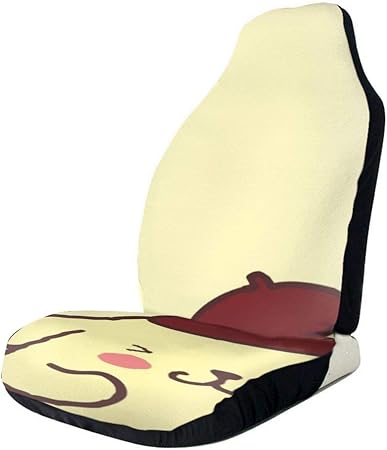 Amazon カーシートカバー ポムポムプリン レザー 防水 普通車用 軽 自動車 フロント カー用品 前席 送風 合成皮革 汎用 丸洗いできる カー用品 100 通気性 座布団 車 バイク 車 バイク