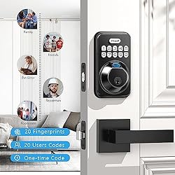 Zowill Fingerprint Door Lock, Keypad Door Lock with