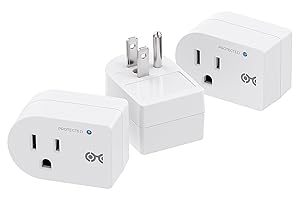 [ETL Listed] Cable Matters 3-Pack Non-Blocking 750 Joules (500V Clamping Voltage) Single Outlet Surge Protector, 15A / 1875W, Wall Surge Protector Outlet, White