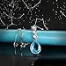 Pealrich “Angel Tear” Fashion Jewelry Pendant Love Necklace with Swarovski Crystal, Love Gifts for Women /Girlfriend (Blue)