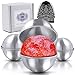 Stainless Steel Bath Bomb Molds Professional Set of 3 Sizes. Heavy Duty Metal, Dent and Rust Proof by Healthy Home Helper. primary