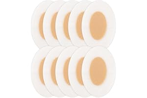 10Sheets Self Adhesive Heel Cushions Women and Man Gel Heel Protector Foot Patches Feet Care Cushion Sticker,Oval