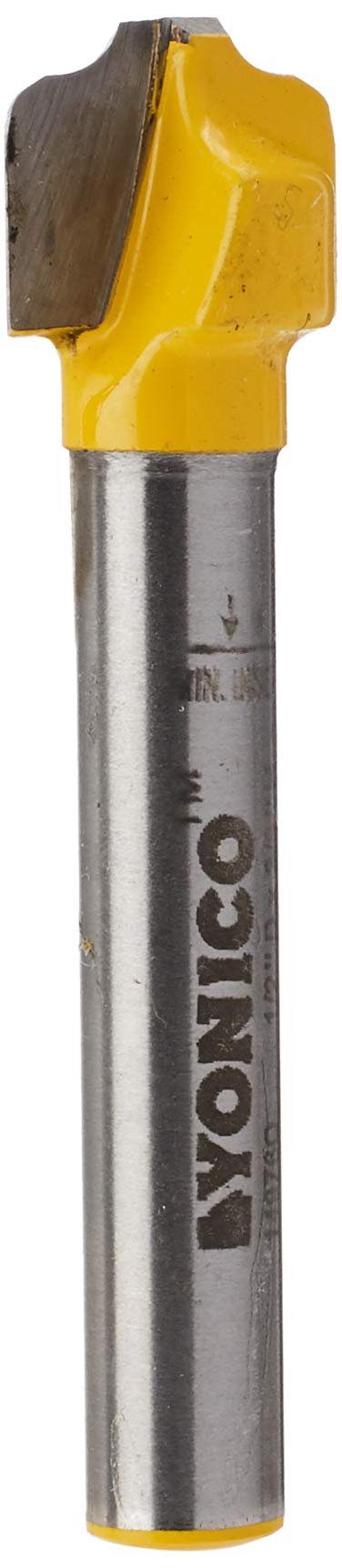 Yonico 14976q - Ogee Groove Router Bit, Cutting Diameter: 1/2", Cutting Height: 3/8" - 1/4" Shank