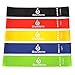Resistance Loop Exercise Bands – Set of 5 – Workout Bands for Leg, Ankle, Stretching, Physical Therapy, Yoga and Home Fitness – With Bonus eBooks, Instruction Manual, Carry Bag and Online Videos