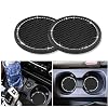 Bling Car Coasters,2.75 inch Universal Vehicle Bling Cup Holder Insert Coaster Car Interior Accessories Silicone Anti…