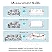 Donzake Printed Grey Sofa 2 Seat Stretch Couch Sofa Slipcovers for 2 Cushion Couch with 2 Pillow Case (Silver Leaves)