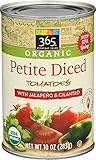 365 Everyday Value, Organic Petite Diced Tomatoes with Jalapeno & Cilantro, 10 oz