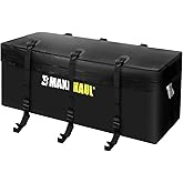 MaxxHaul 70209 Soft Shell Cargo Carrier Bag for Hitch Mount Cargo Rack - Heavy Duty and Water Resistant 47 inch 20 inch x 20 