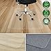 Office Marshal Chair Mat for Hard Floors | Eco-Friendly Series Chair Floor Protector | 100% Recycled (PET) Floor Mat for Office or Home Use | Multiple Sizes | Translucent - 30'' x 48''
