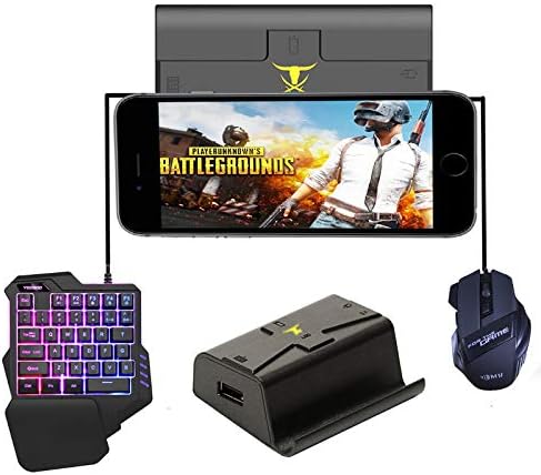 Romsion G1X PUBG Mobile Gamepad Controller Gaming Keyboard Mouse Android Phone to PC Converter Adapter for iPhone