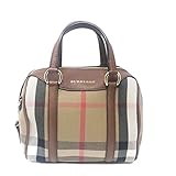 Burberry Women's Small Alchester in House Check and Leather Tan