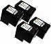 4 Pack Remanufactured Black Ink Cartridge Replacement for HP 901XL (CC654AN)