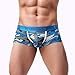 NEARTIME Men's Underwear, Classic Briefs Man Flower Print Boxer Under Wear Full Briefs