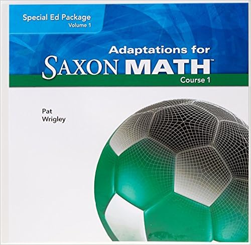 Amazon Com Saxon Math Course 1 Adaptation Binder Set 9781591418306 Saxon Publishers Books