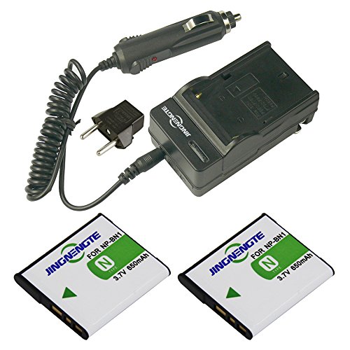 2x np-bn1 battery pack and 1x charger kit for sony cyber-shot dsc…