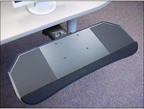 Systematix DPPLFSS21T 27 in. Slimline All-in-One Phenolic Keyboard Platform & Lever Free Sit-Stand Arm
