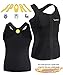 Men's Body Shaper Hot Sweat Workout Tank Top Slimming Neoprene Sweat Tummy Vest for Men(S, Black Sauna Tank Top)
